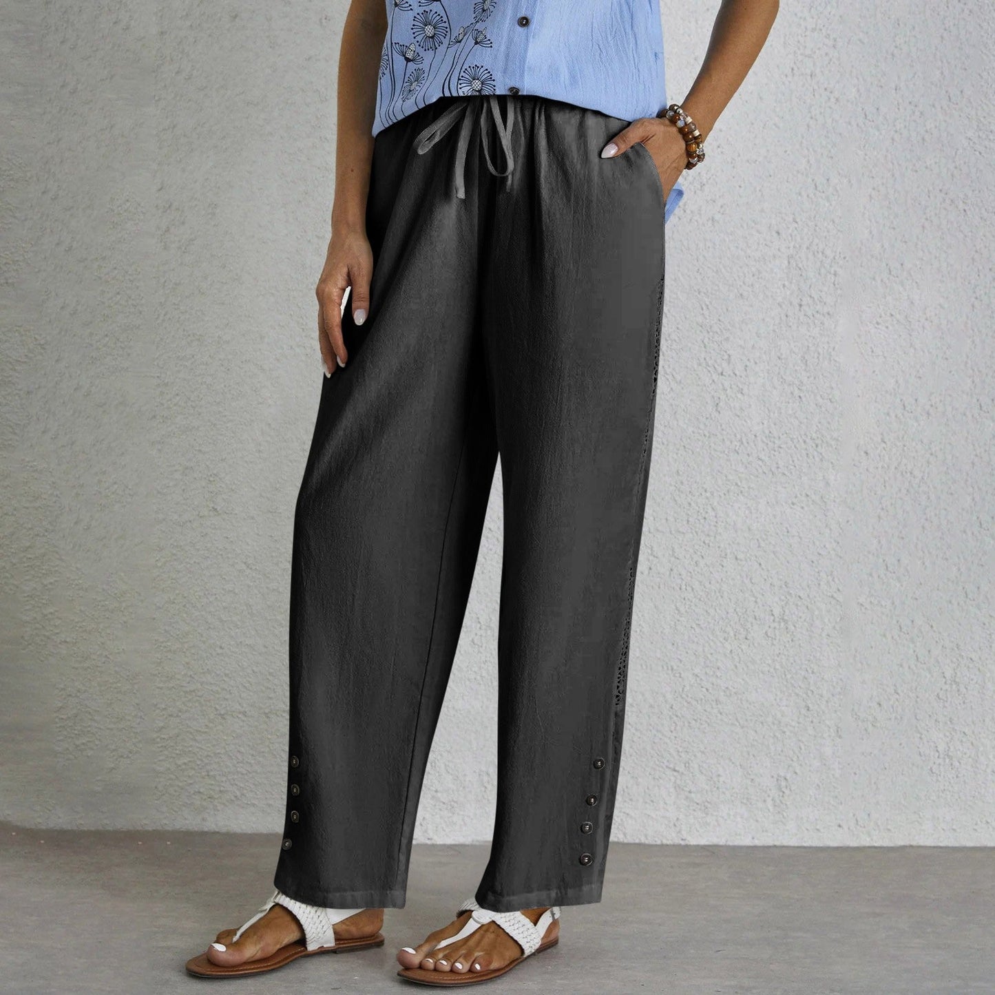 Celena™ | Pantaloni Buttoned Senza Sforzo
