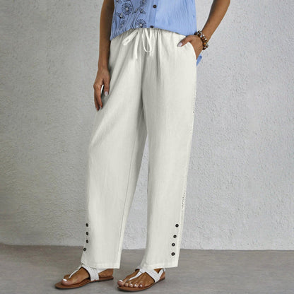 Celena™ | Pantaloni Buttoned Senza Sforzo