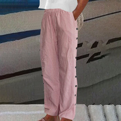 Sera™ | Pantaloni a Strisce con Bottoni
